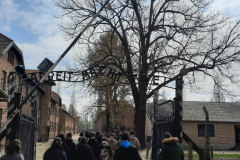 Ósmoklasiści w Muzeum Auschwitz - Birkeanu..